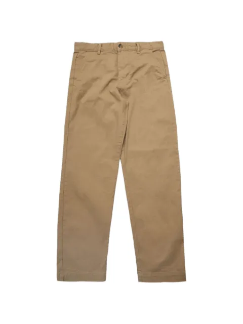 SELECTED twill loose-fit trousers Neutrals 16098208