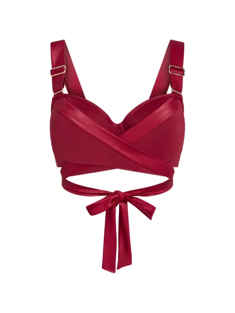 Marlies Dekkers padded plunge balcony bikini top Red 377301