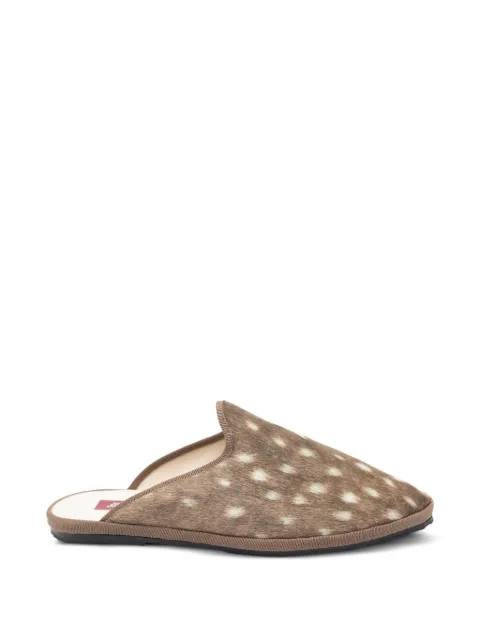 Gondolina deer-print mules Brown GSABT