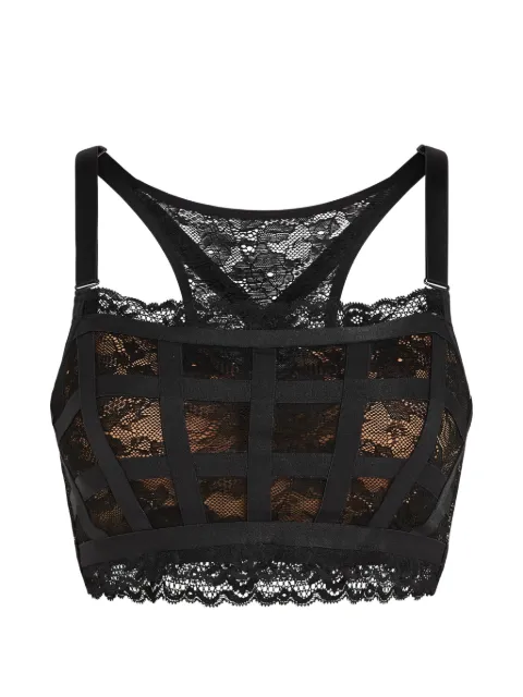 Marlies Dekkers lace padded plunge balcony bra Black 37530
