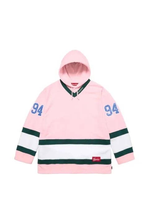 Supreme Polartec hockey hoodie Pink SU26888