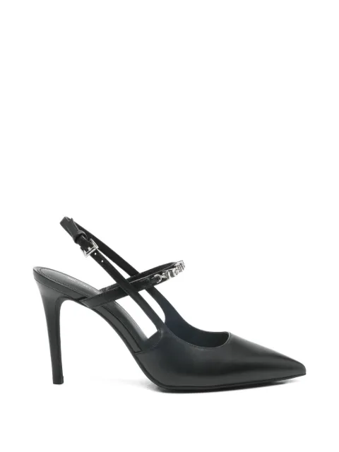 Michael Kors Dina leather slingback pumps Black 40R6DIHP1L