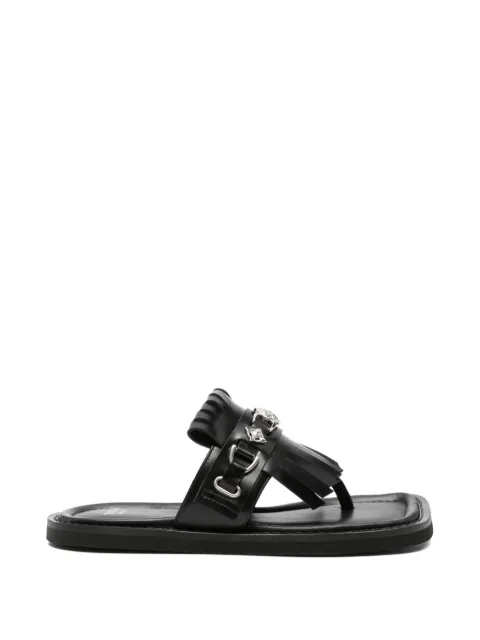 Toga Virilis tassel-embellishment sandals Black FTVRM147109009
