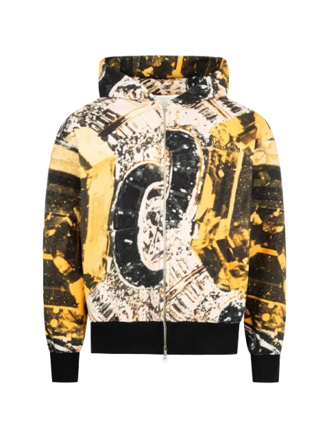 Pleasures Radiance zip-up hoodie Yellow P25W057
