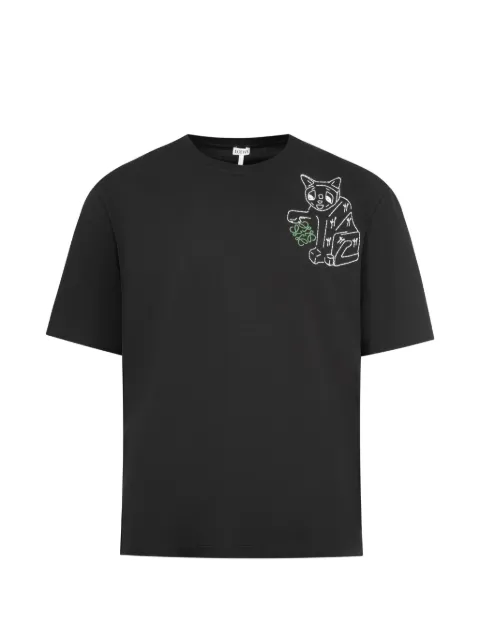 LOEWE loose fit graphic T-shirt Black H526Y22XCZ