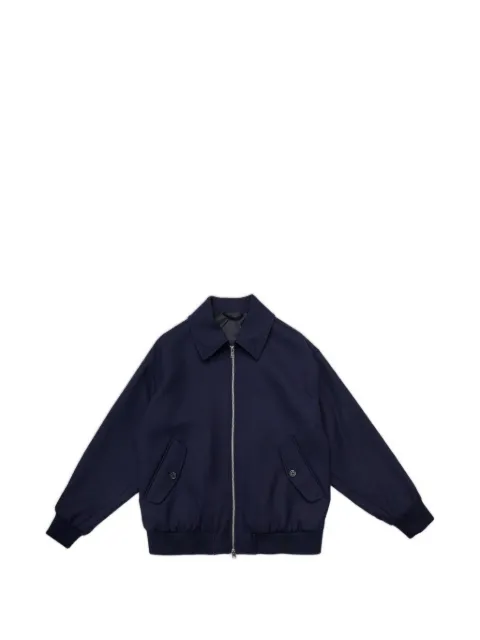SELECTED zip-up patch-pocket jacket Blue 16098105