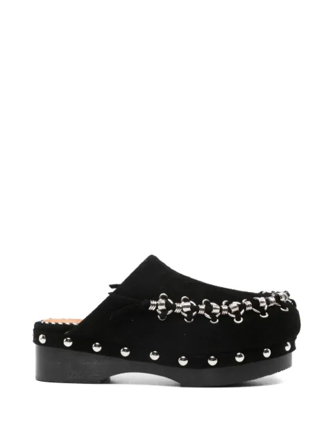 Toga Pulla chain-detail studded mules Black FTGPW145909001