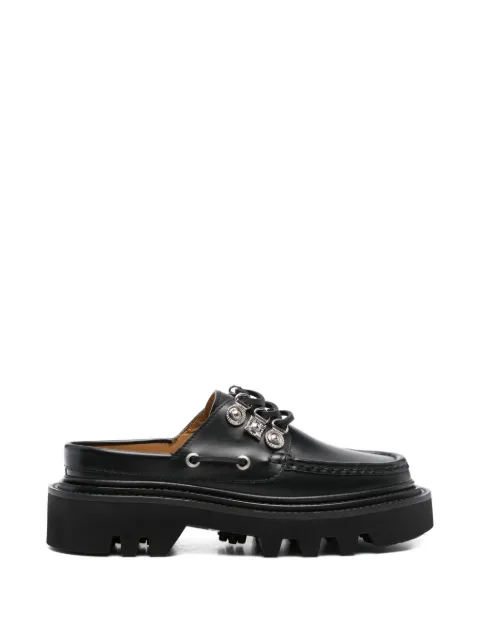 Toga Pulla embellished leather mules Black FTGPW148509009