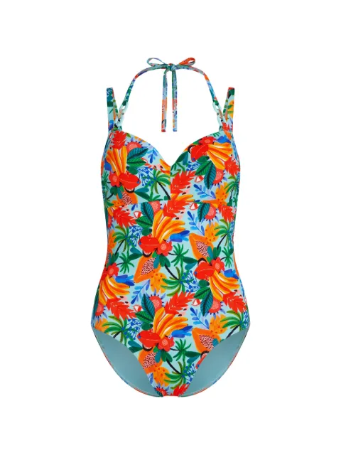 Marlies Dekkers Paradisa floral-print swimsuit Blue 37636