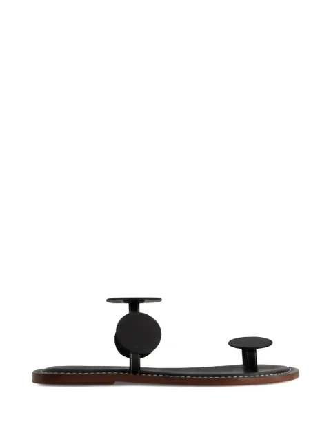 Bernardo New Moon toe-ring sandals Black NEWMOON2
