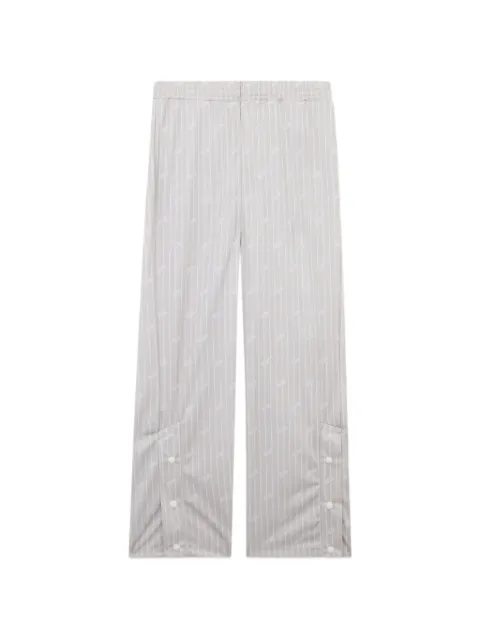 GCDS pinstripe logo-motif track pants Neutrals C1MWQI187C005