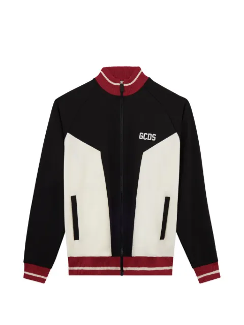 GCDS two-tone zip-up jacket Neutrals C1MEQE116C008