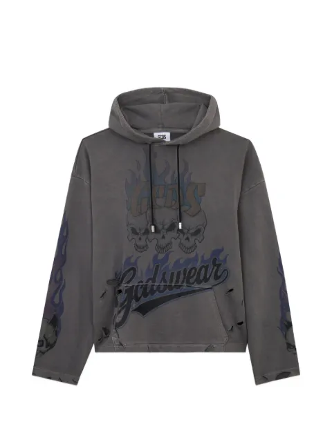 GCDS graphic-print hoodie Grey C1MWQE129F034