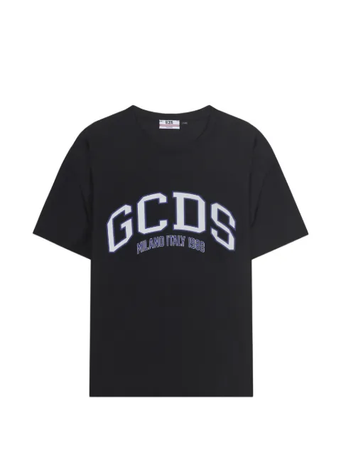 GCDS logo-print mesh T-shirt Black C1MEQC040J024