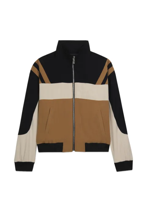 GCDS colour-block zip-up jacket Black C1MBQA007T045