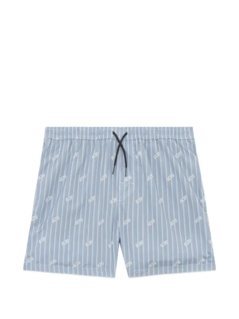 GCDS pinstripe swim shorts Blue C1MWQS252T015