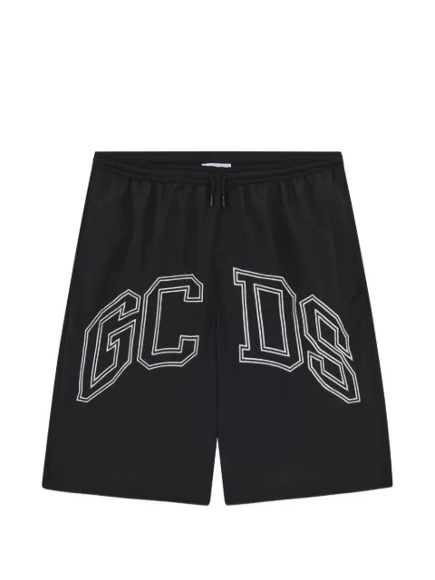 GCDS logo-print drawstring swim shorts Black Z0MEQS327T134
