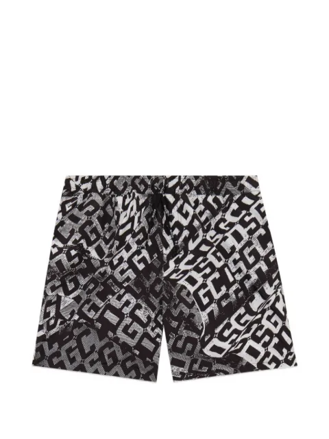 GCDS monogram-pattern swim shorts Black C1MEQS250T075