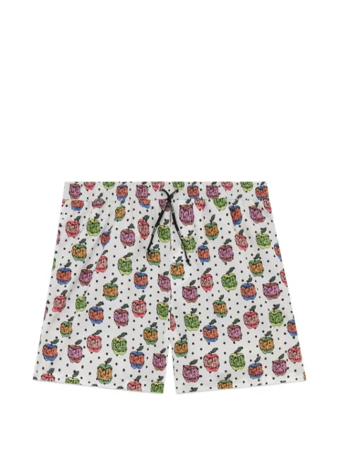 GCDS apple-print swim shorts White C1MBQS258T096