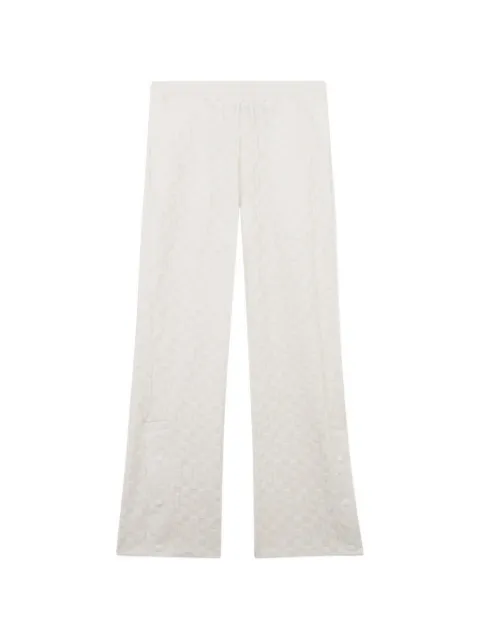 GCDS monogram-pattern trousers Neutrals C1MBQI194T078