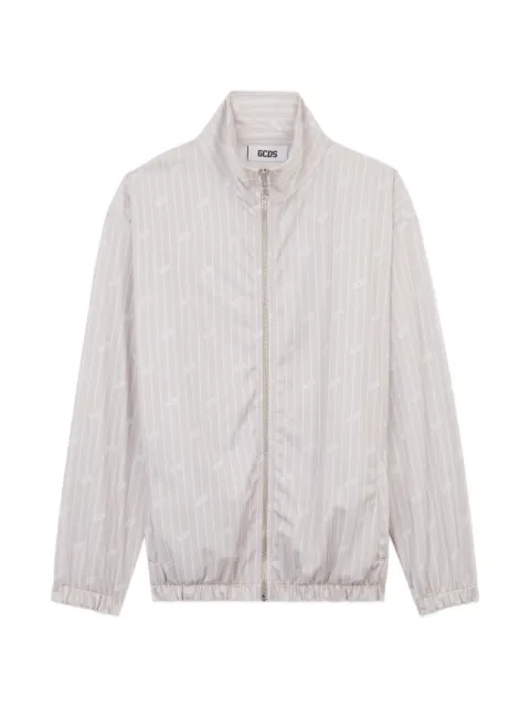 GCDS pinstripe windbreaker Neutrals C1MWQE125C005