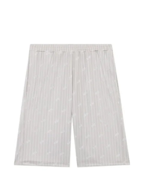 GCDS pinstripe logo shorts Neutrals C1MWQL220C005