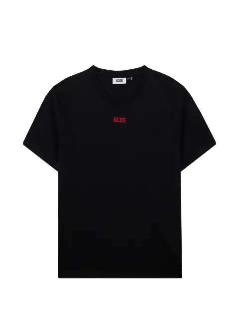 GCDS mini logo-detail cotton T-shirt Black Z0MLQC102J023