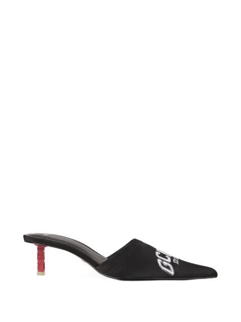 GCDS logo-embroidered mules Black C1WWQY262M262