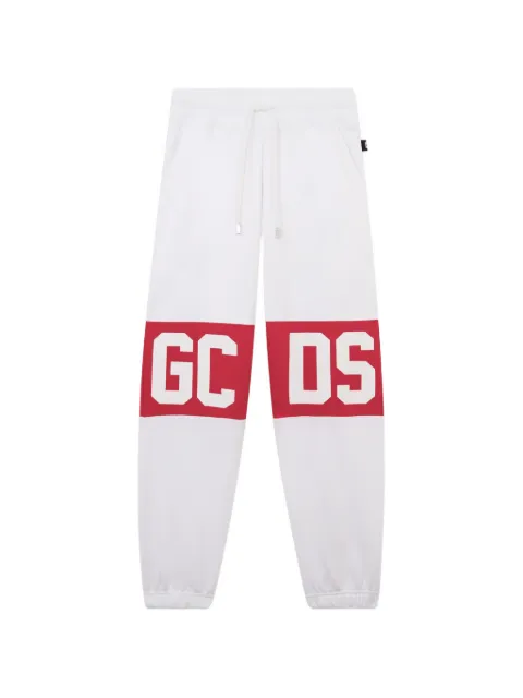 GCDS logo-band track pants White Z0MLQI209F004