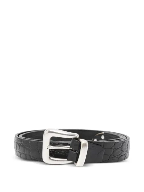 ERALDO crocodile-effect buckle belt Black 83025FIBIACORTA