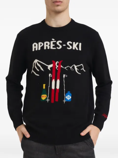MC2 Saint Barth Heron Après-ski graphic sweater Black HER0011