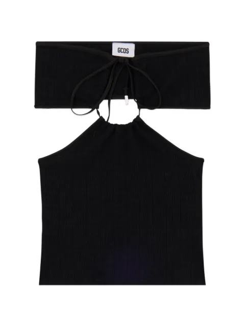 GCDS cut-out-design top Black C1WBQG165J044