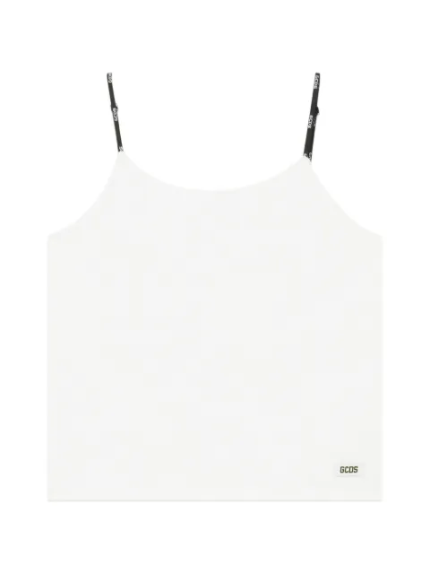 GCDS logo-strap tank top White C1WWQG083J010