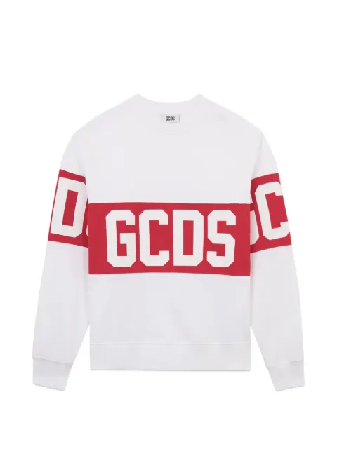 GCDS logo-band sweatshirt White Z0MLQE139F004