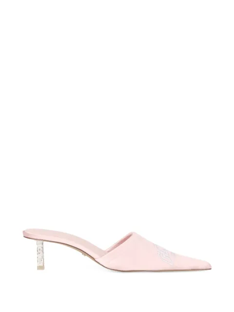GCDS logo-embroidered mules Pink C1WWQY262M262