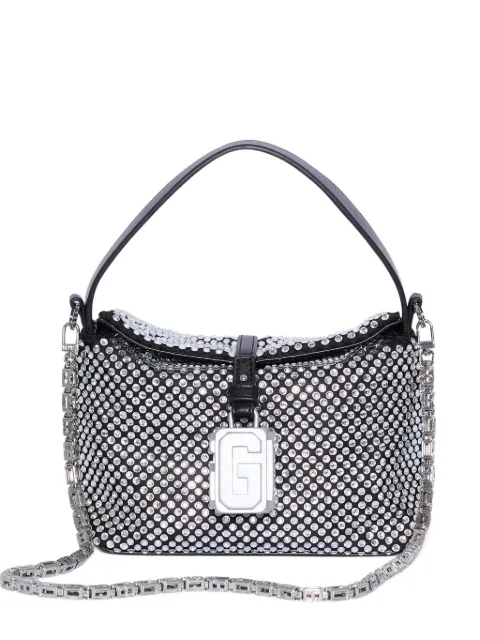 GCDS mini Mega Comma shoulder bag Silver C1WWQR266M266