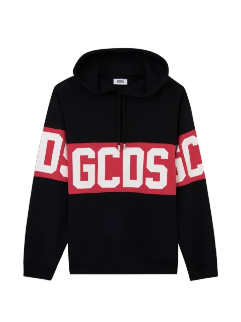 GCDS logo-band hoodie Black Z0MLQE138F004