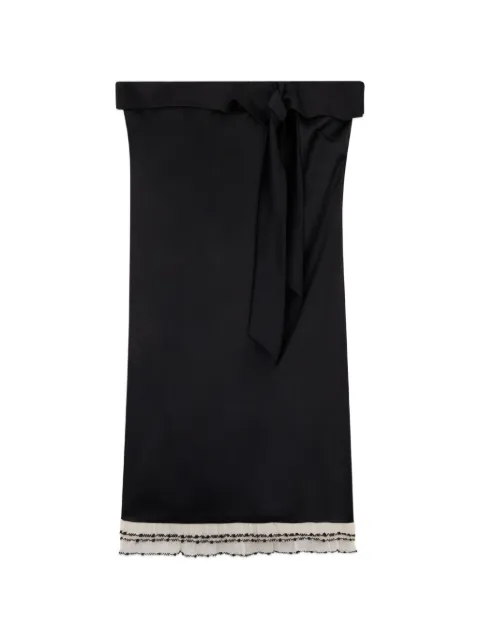 GCDS bow-detail mini dress Black C1WBQB286G046