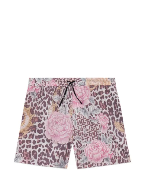 GCDS floral-print swim shorts Neutrals C1MBQS257T097