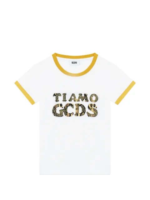 GCDS logo-detail T-shirt White C1WBQC096J079