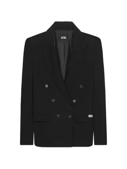 GCDS double-breasted blazer Black C1WBQA010T045