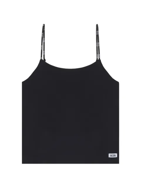 GCDS logo-patch tank top Black C1WWQG083J010