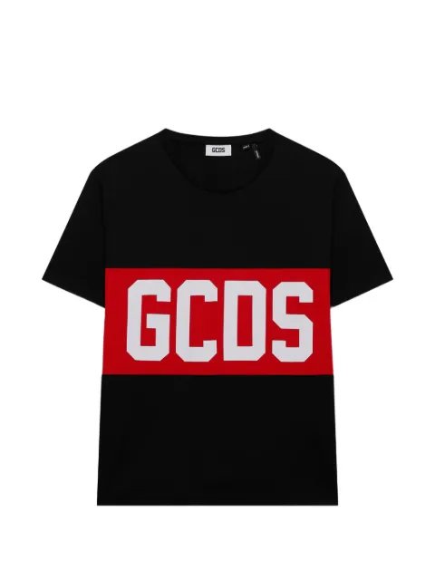 GCDS logo-band T-shirt Black Z0MLQC140J101