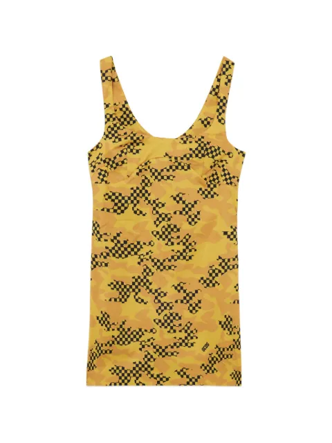 GCDS printed mini dress Yellow C1WWQB023T062