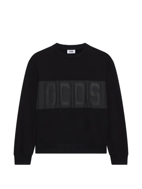 GCDS logo-band sweatshirt Black Z0MLQE144F004999B