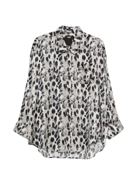 R13 Drop Neck buttoned shirt Neutrals R13WR004