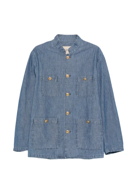 Valentino Garavani Sahariana buttoned pocket shirt jacket Blue VDCH30AL4