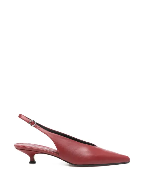 Aeyde Camila point-toe slingback pumps Red CAMILA