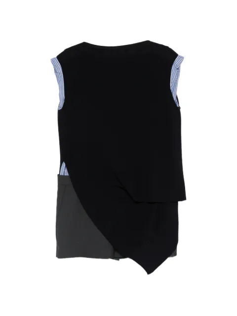 sacai asymmetric mini dress Blue 2608292