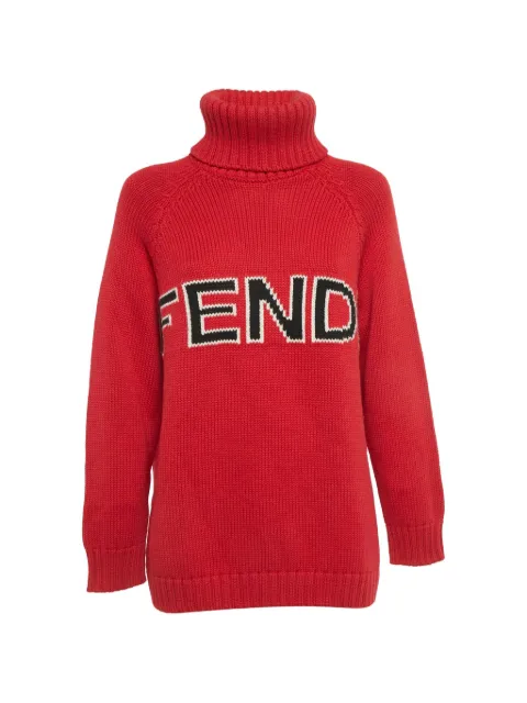 Fendi Pre-Owned turtleneck sweater Red 1256276